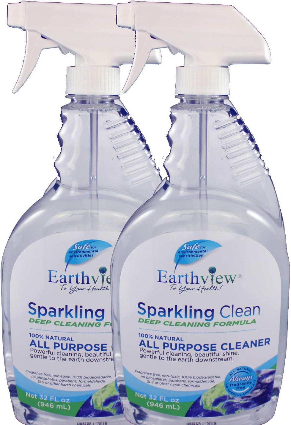 All Purpose Cleaner Fragrance Free 2 pk/ 32 oz- Designed for Environmental Sensitivities (MCS, EI, MI)