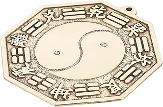 Comprar Espejo de latón para decoración del hogar, diseño chino Feng Shui Tai-chi convexo para decoración del hogar, exorciza espíritus malvados, arte artístico de Bagua, adorno de pared único