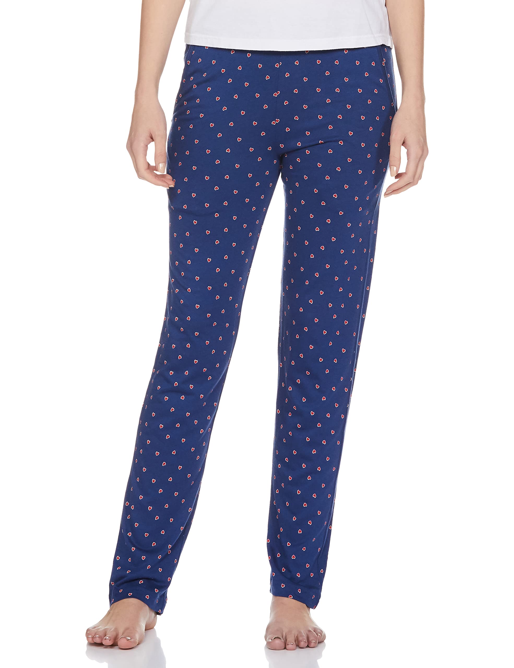 van heusen Women Lounge Pants - Modal Cotton - Allover Print, Functional Pocket, Ultra Soft, Drawstring Waist_55307_Subdued Hearts_L-picture-38