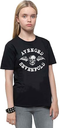 Avenged Sevenfold Classic Deathbat Black Kids T-Shirt