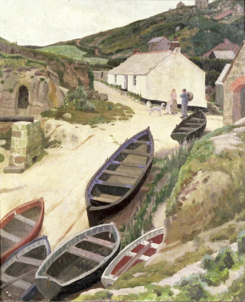 Art Tableau Porthgwarra Cornouailles Ernest Procter impression toile qualité galerie