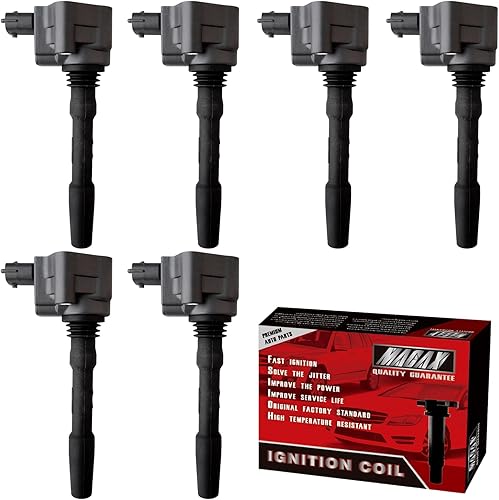 Vista 16 de Juego de 6 bobinas de encendido compatibles con Nissan Infiniti Maxima Quest Pathfinder Murano Altima Q50 QX60 FX35 3.5L V6 UF550