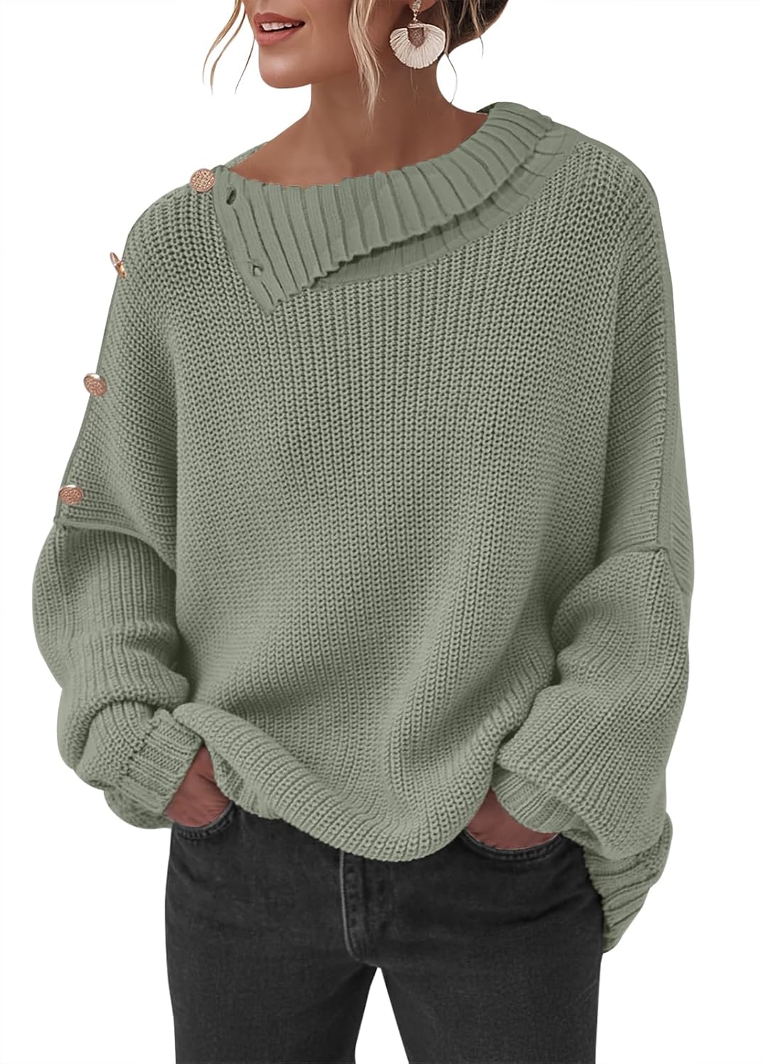 Sweater for Women Winter Turtleneck Long Sleeve Pullover Tops Casual Oversized Knitted Sweaters