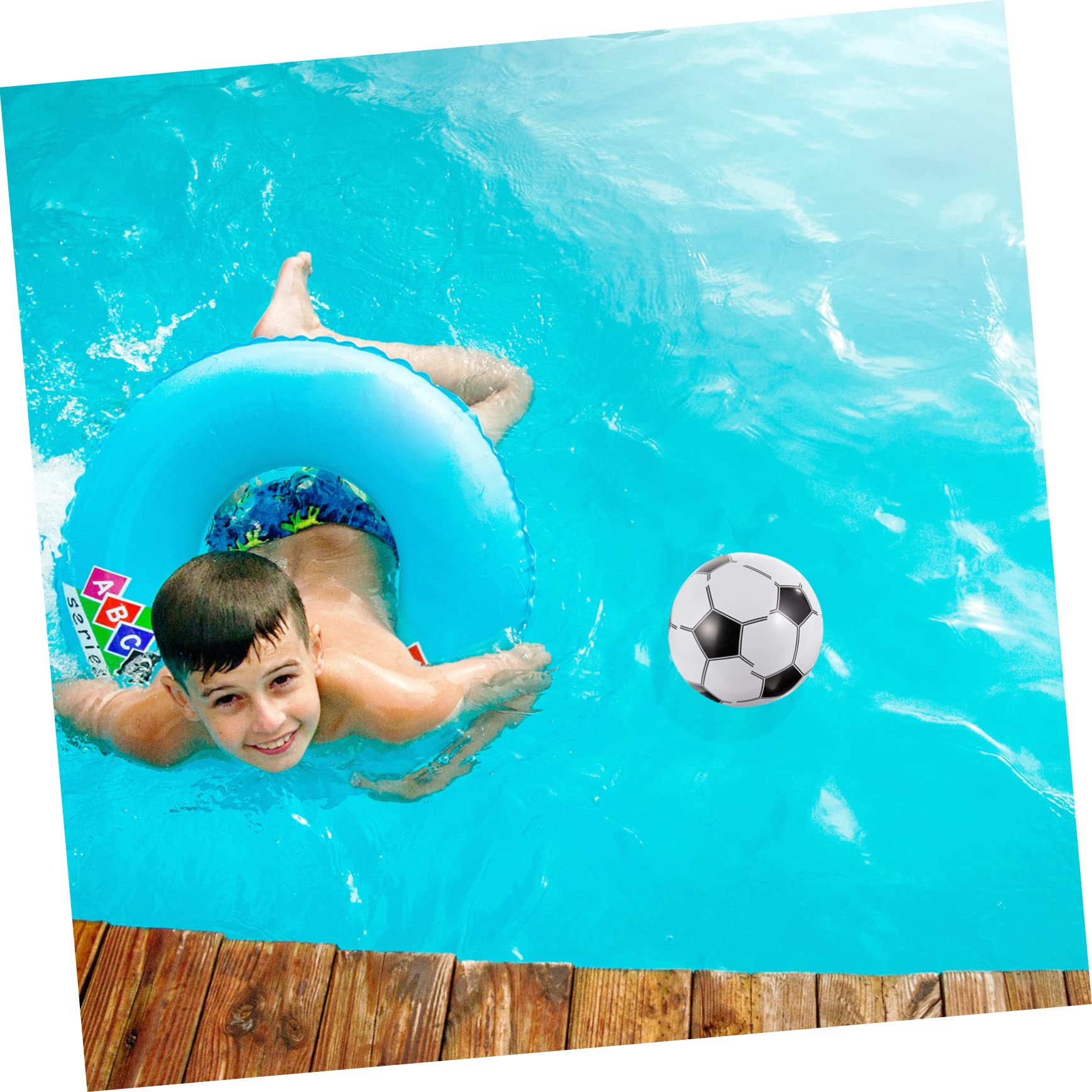 SUPVOX 1 Set Inflatable Beach Balls for Swimming Pool Balls Air Pump Lightweight Safe and Fun for Parties Poolside Play and Beach Activities
