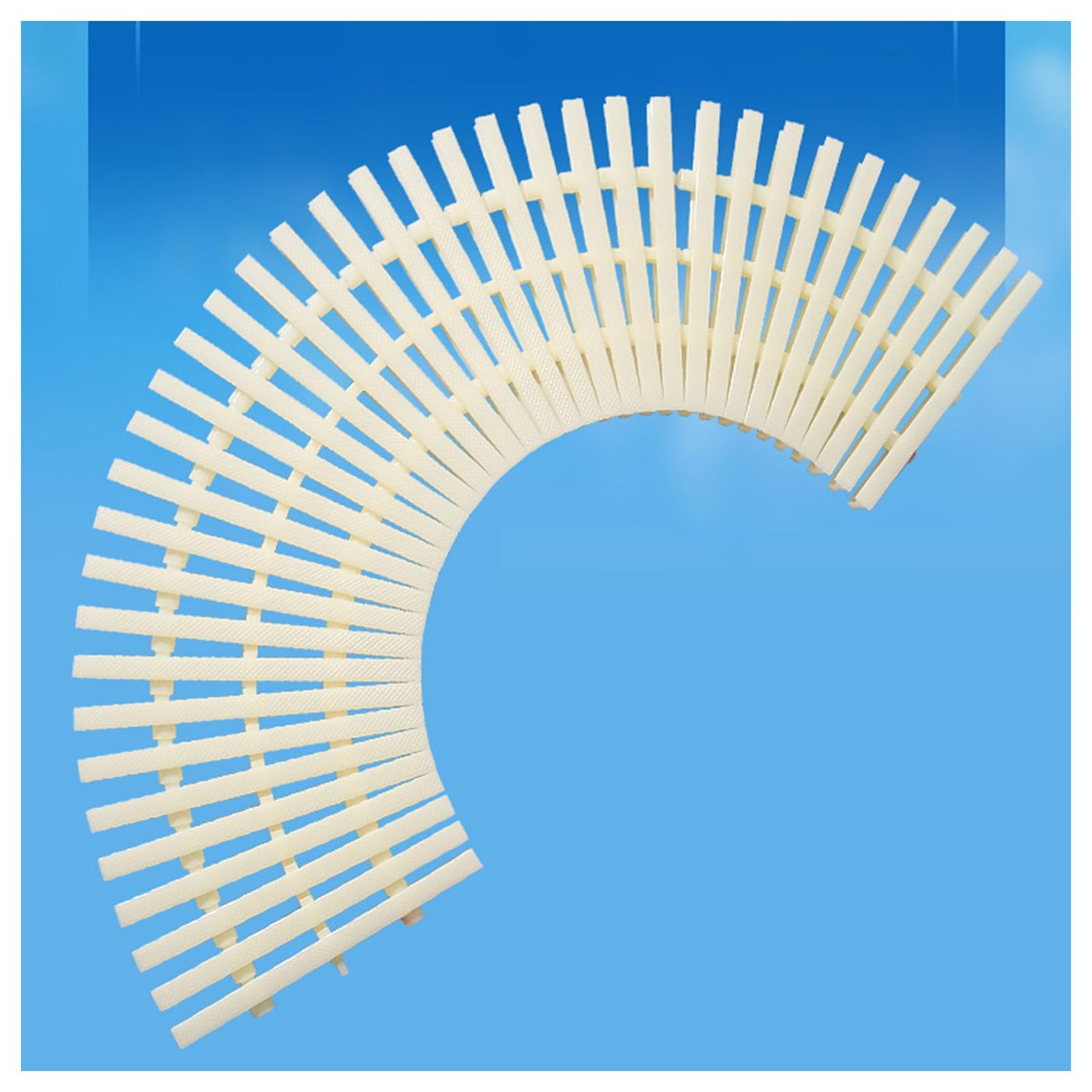 Sdcffc 25X 100Cm Splicable Swimming Pool Drain Grate Cover, Durable Abs Plastic, Easy Install Overflow Grating Mat For Indoor/Outdoor Use, 2Pcs Set, Size 25X100cm