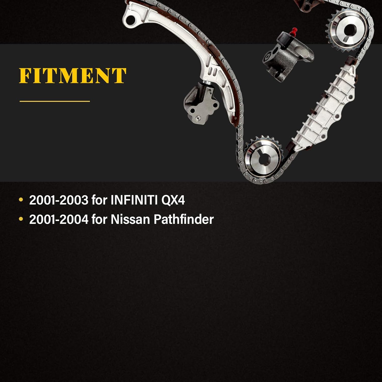 OCPTY Timing Chain Kit with Sprockets for Nissan for Infiniti Pathfinder QX4 3.5L