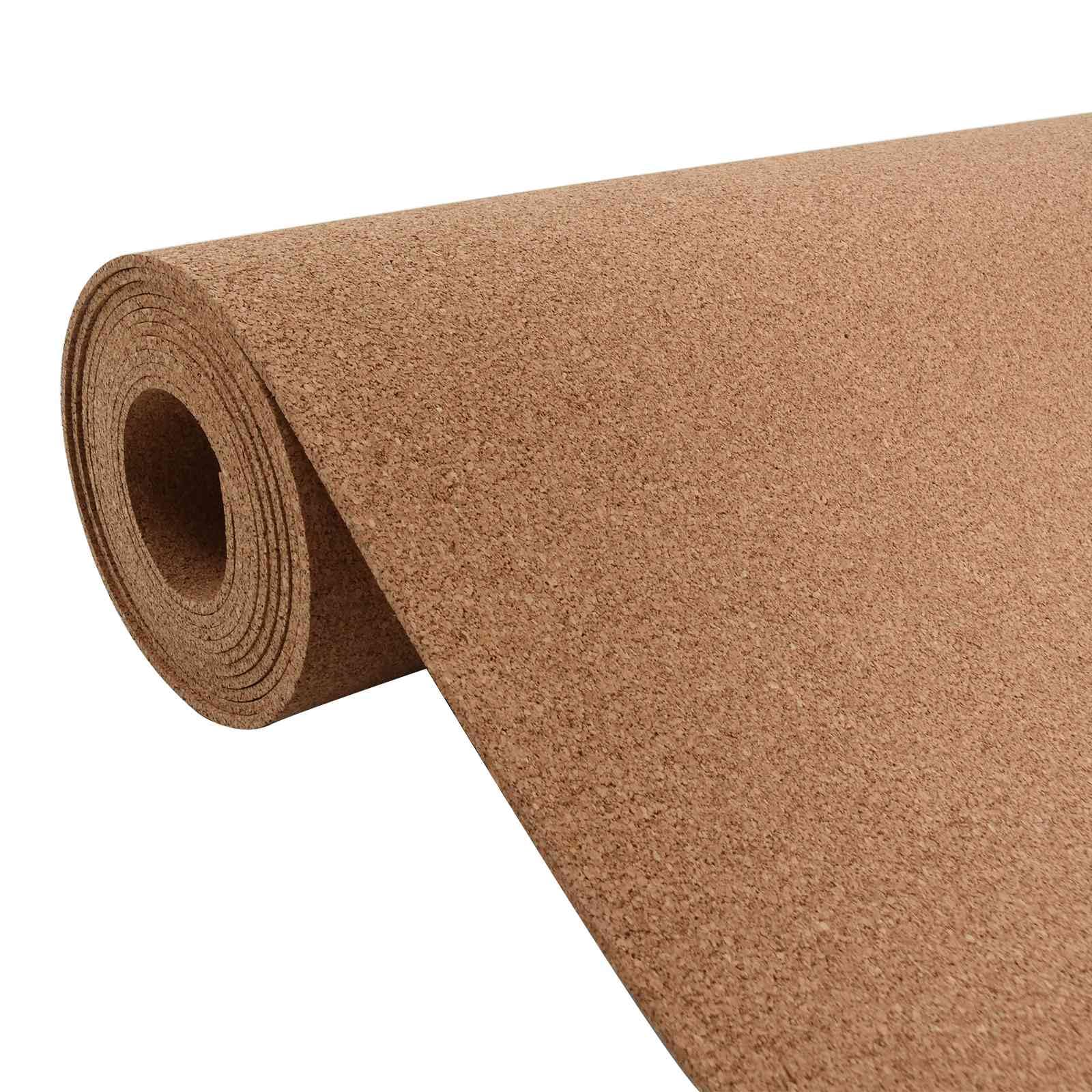 Rotolo di sughero, 500 x 50 x 0,5 cm, bacheca autoadesiva in sughero per decorazione di pareti, artigianato e isolamento acustico, marrone