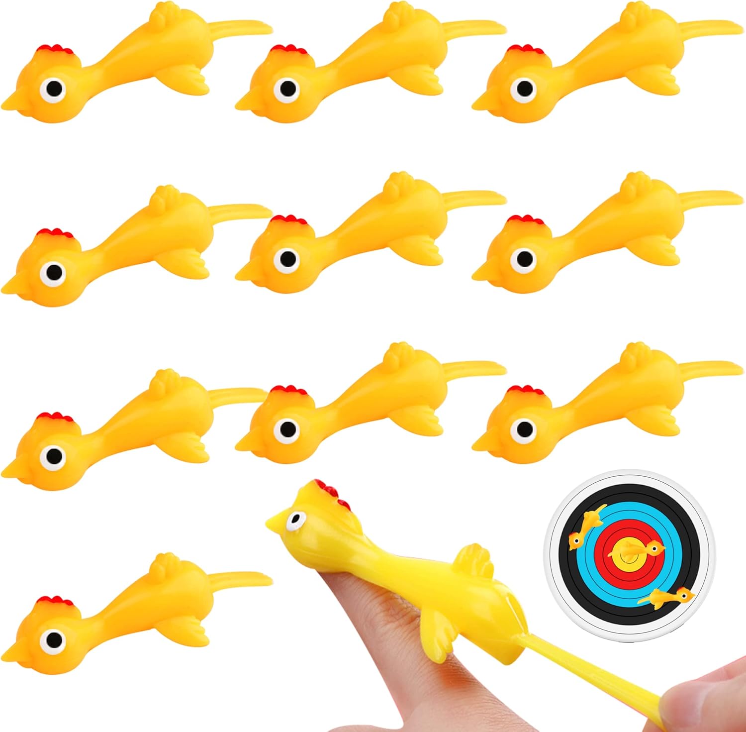 Slingshot Chicken Rubber Chicken Flick Chicken Flying