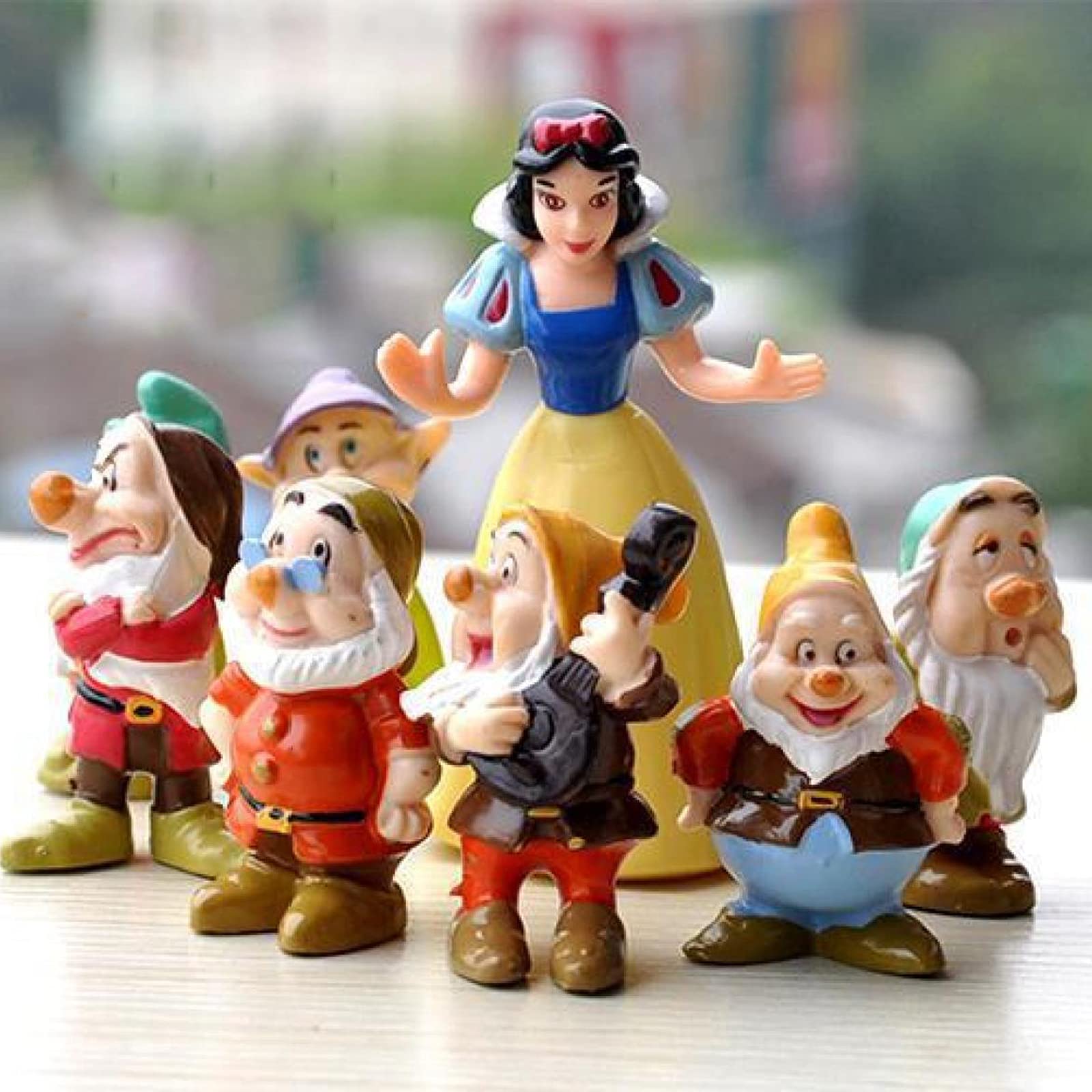 Amazon.co.jp: 8pcssetオリジナルディズニープリンセス白雪姫と7つの小