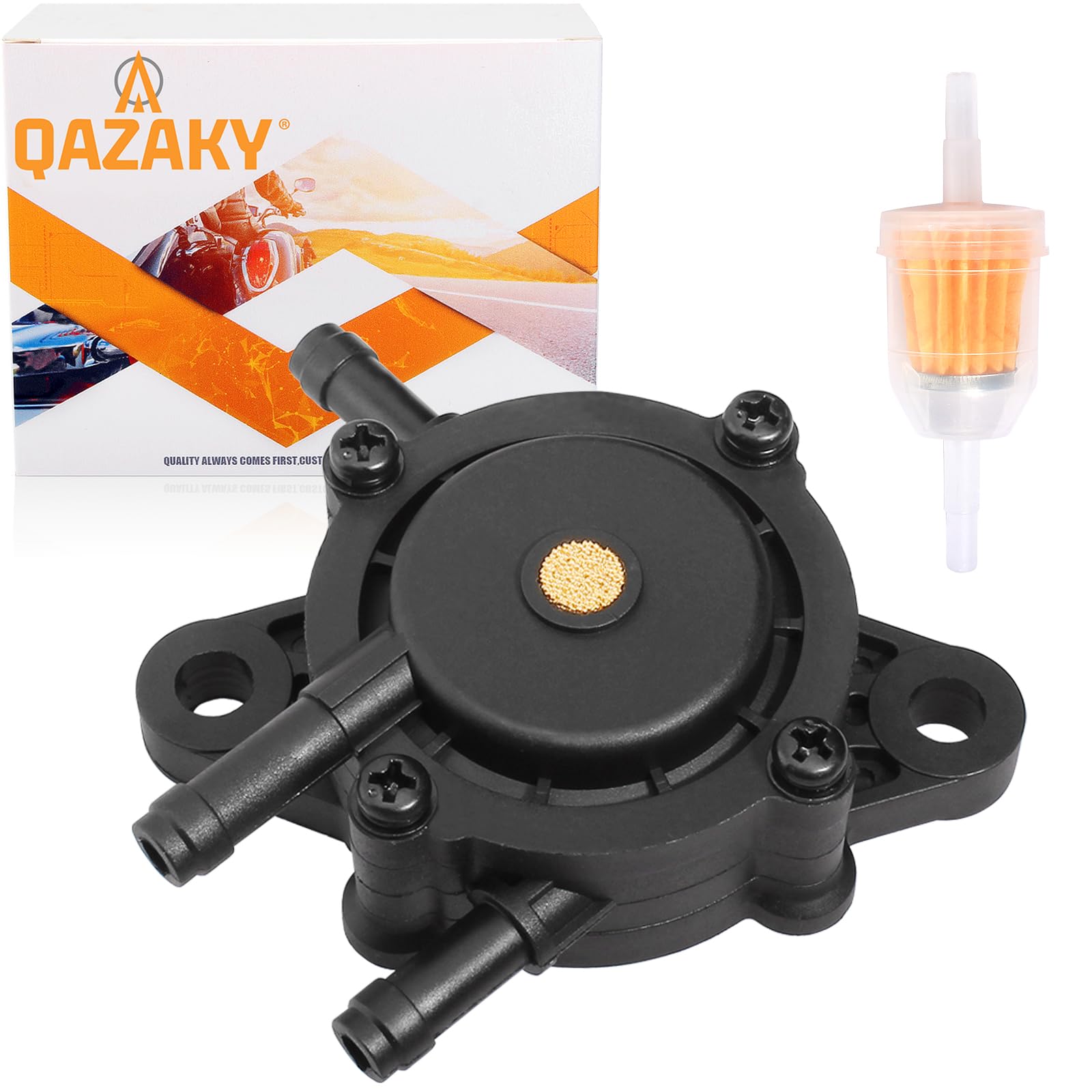 Fuel Pump Compatible with EZGO Gas Club Car Golf Cart 295cc 350cc Robin 4-cycle Engine Kawasaki FE290 FE350 Yamaha G16 G18 G19 G20 G22 G27 G29 72873G01 Marathon TXT RXV ST Medalist DS Precedent