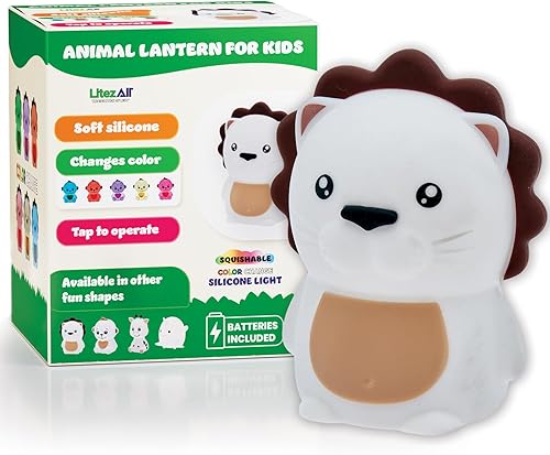 Miniatura 7 de LitezAll Linterna de silicona que cambia de color esponjoso de mono