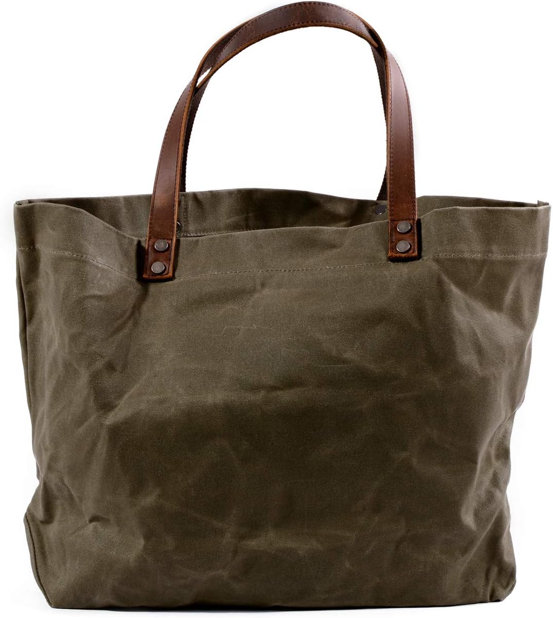 Waterproof Canvas Shoulder Tote Bag Purse Top Handle Satchel Handbag For Work Travel Business Shopping Casual