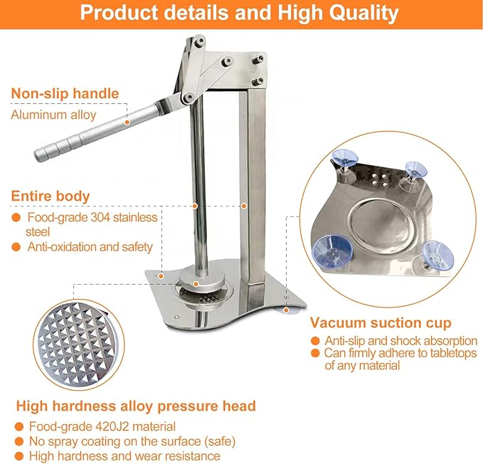 Extractor de Jugos Manual de Acero Inoxidable para Cítricos miniatura 7