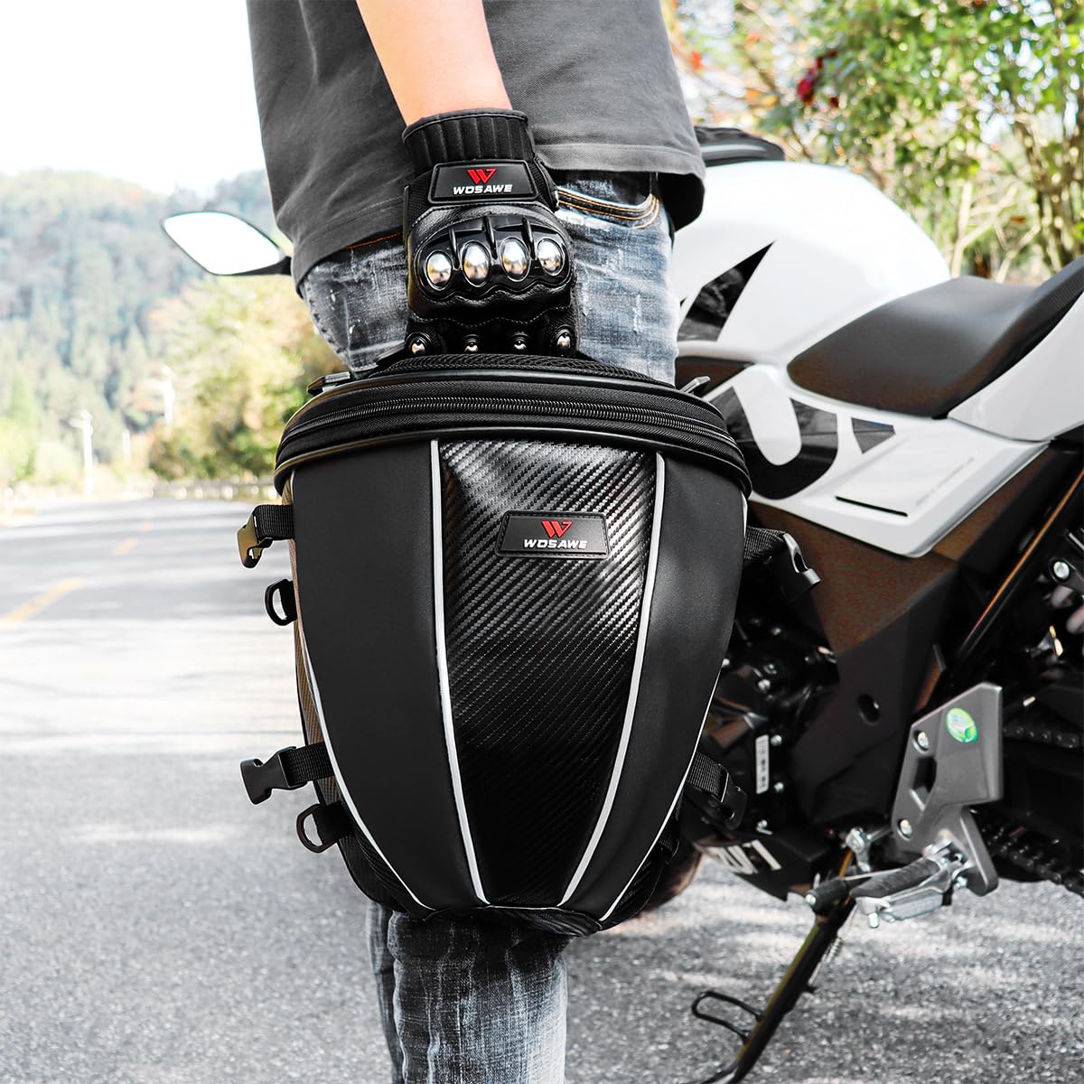 Amazon | Forbestly バイク用 シートバッグ 拡張機能あり タンク Amazon | Forbestly バイク用 シートバッグ 拡張機能あり タンク