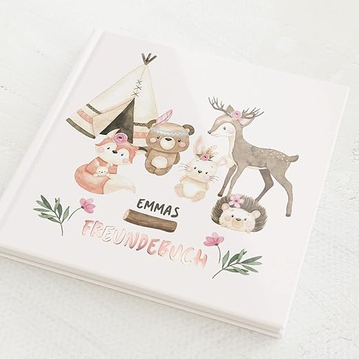 sendmoments Freundebuch Waldtiere, Meine Freunde Buch 19x19 cm