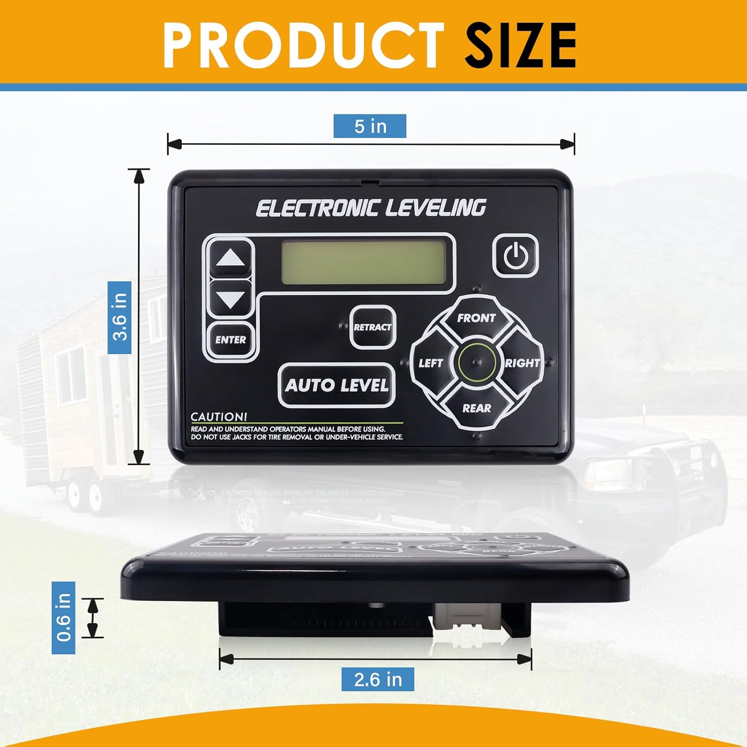 421484 RV Auto Leveling System Replacement RV 5th Wheel and Travel Trailer Leveling System and Auto Leveling Button