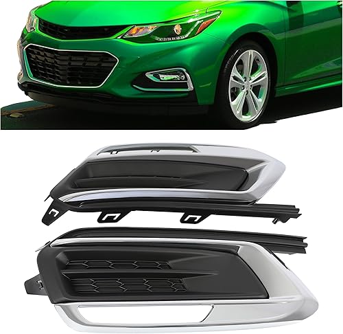 HECASA Cubierta de luz antiniebla compatible con Chevy Chevrolet Cruze Limited 2015-2016 Reemplazo para 94516102 94516100 GM1039184 GM1038184 Bisel