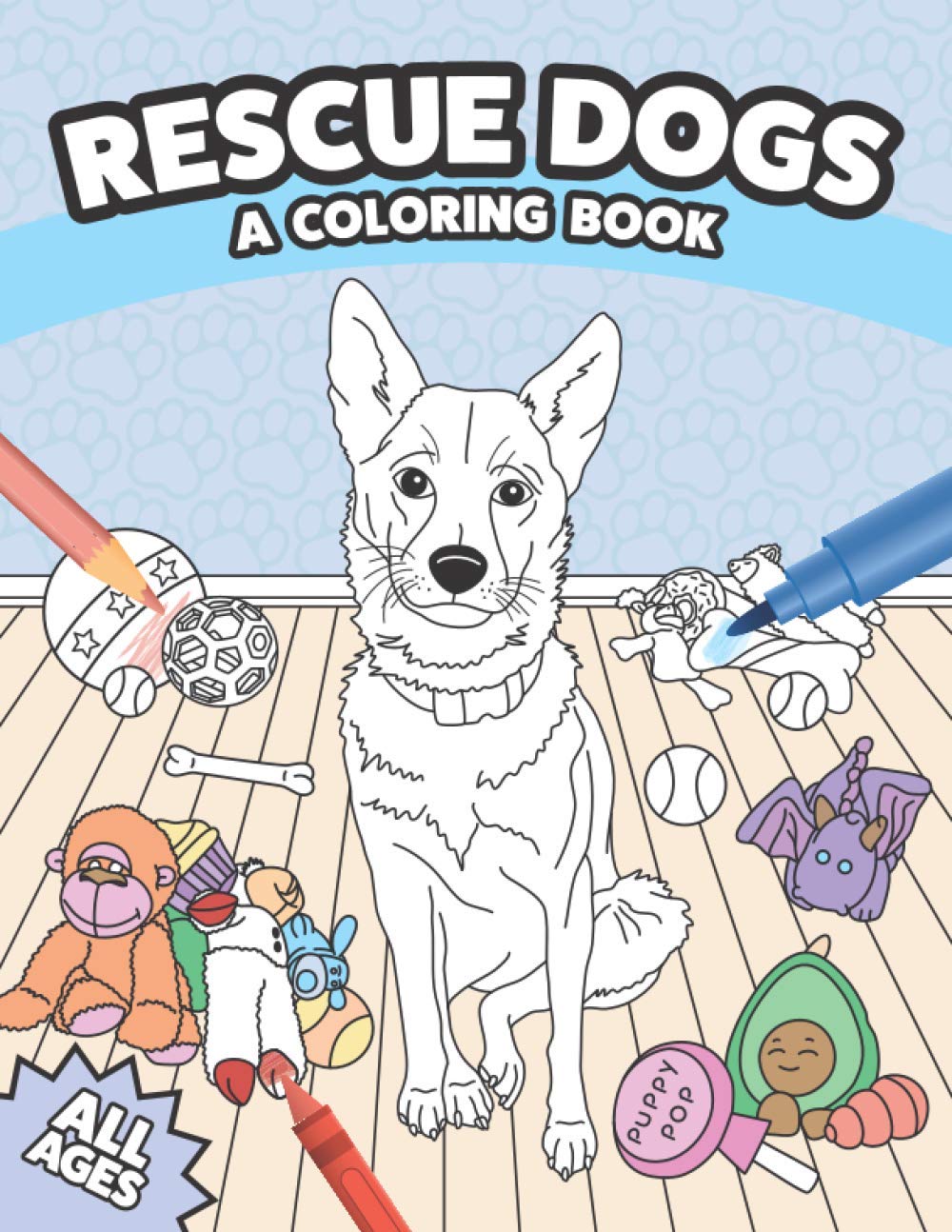 Rescue Dogs: A Coloring Book