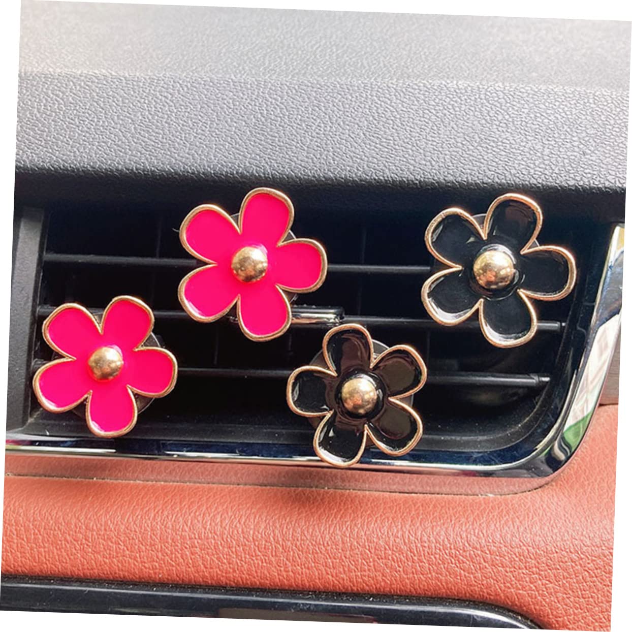 Mikinona 18stücke Blumen Lüftungsclip Für Auto Aromatherapie Dekoration Für Klimaanlage Langlebig Und Sicher Für Auto Büro Und Wohnzimmer