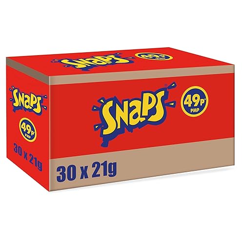 Smiths Snaps Spicy Tomato Snacks 49p RRP PMP 21g (Case of 30) - 630 g (Pack of 1) - 49p PMP