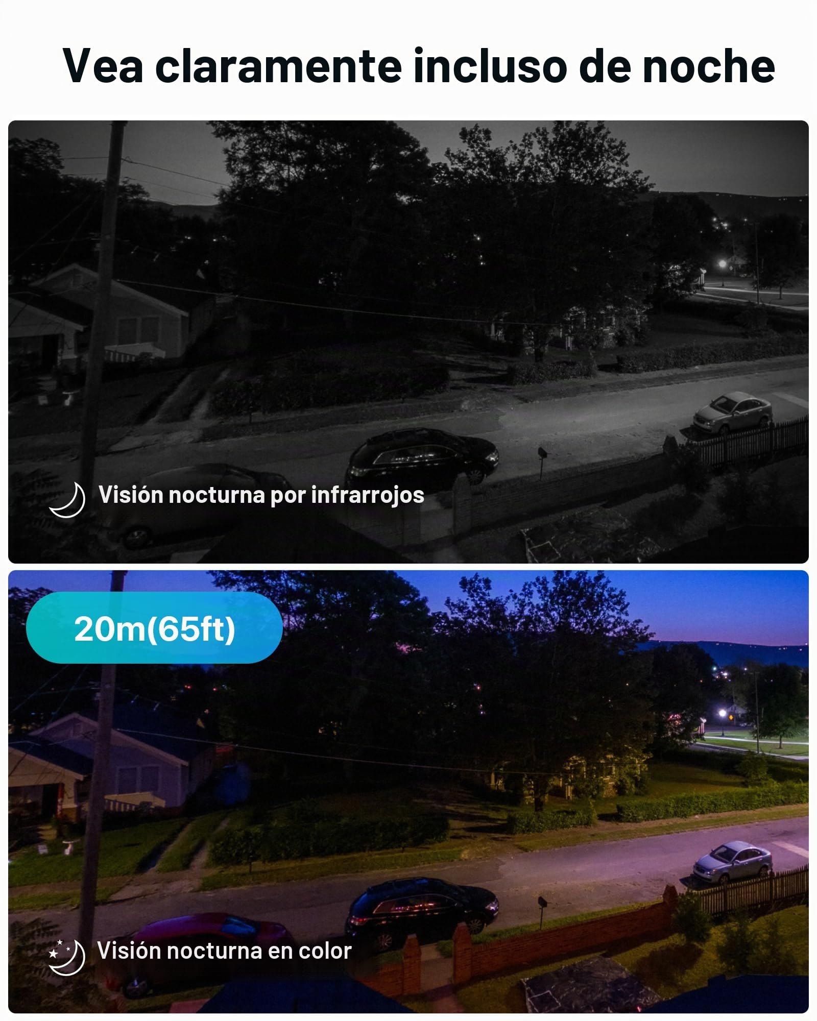 ZOSI 2 cámaras de vigilancia PTZ para Exteriores, WiFi, detección de Personas/vehículos, Seguimiento automático, Audio bidireccional, C290