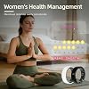 Anillo inteligente, monitor de fitness y salud de cerámica con seguimiento de frecuencia cardíaca y sueño, rastreador de actividad multideporte, resistente al agua 5ATM, compatible con iOS y Android (Blanco, 9) 7