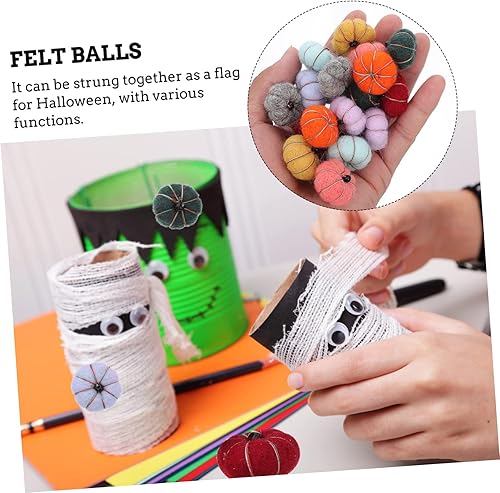 Miniatura 9 de 20 calabazas de fieltro para otoño, bola de fieltro, calabaza, hecha a mano, calabaza, decoración de calabaza, bolas de fieltro, decoraciones de