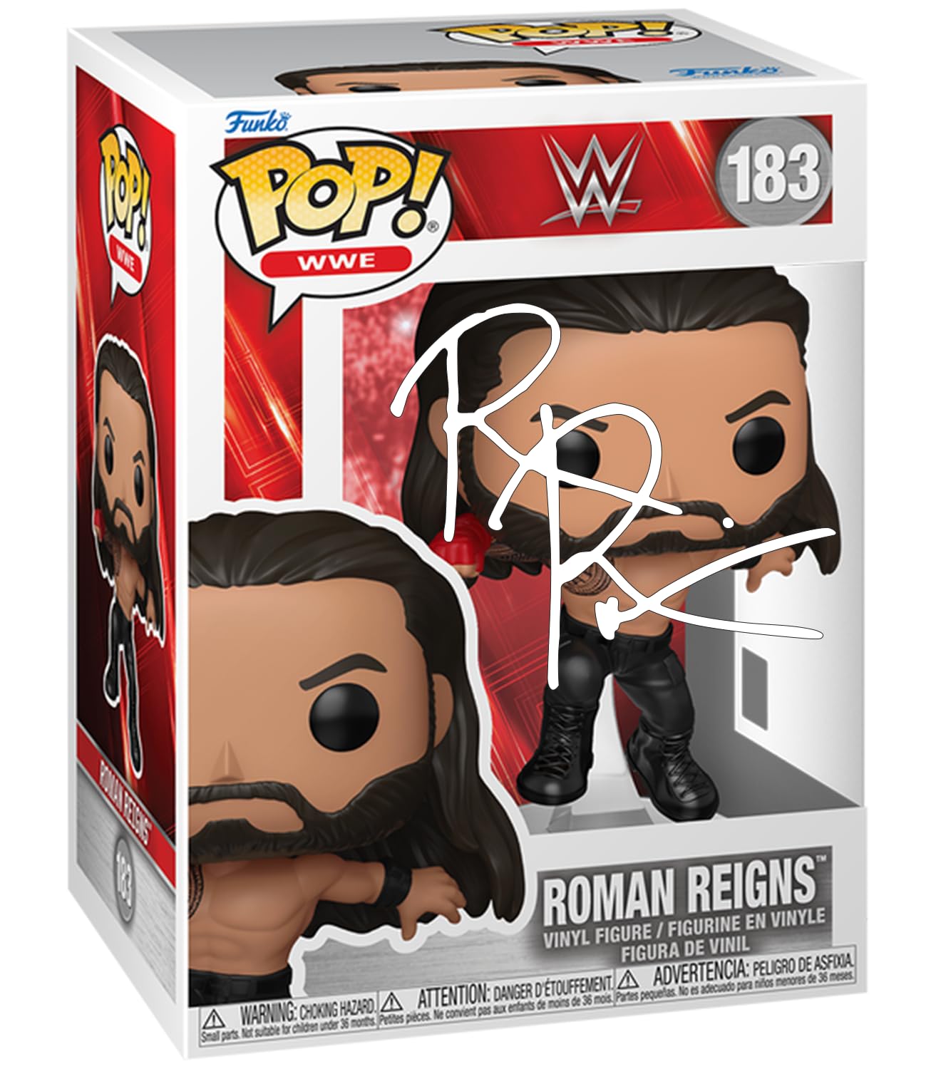 Roman Reigns #183 Facsimile Signed Reprint Laser Autographed Funko