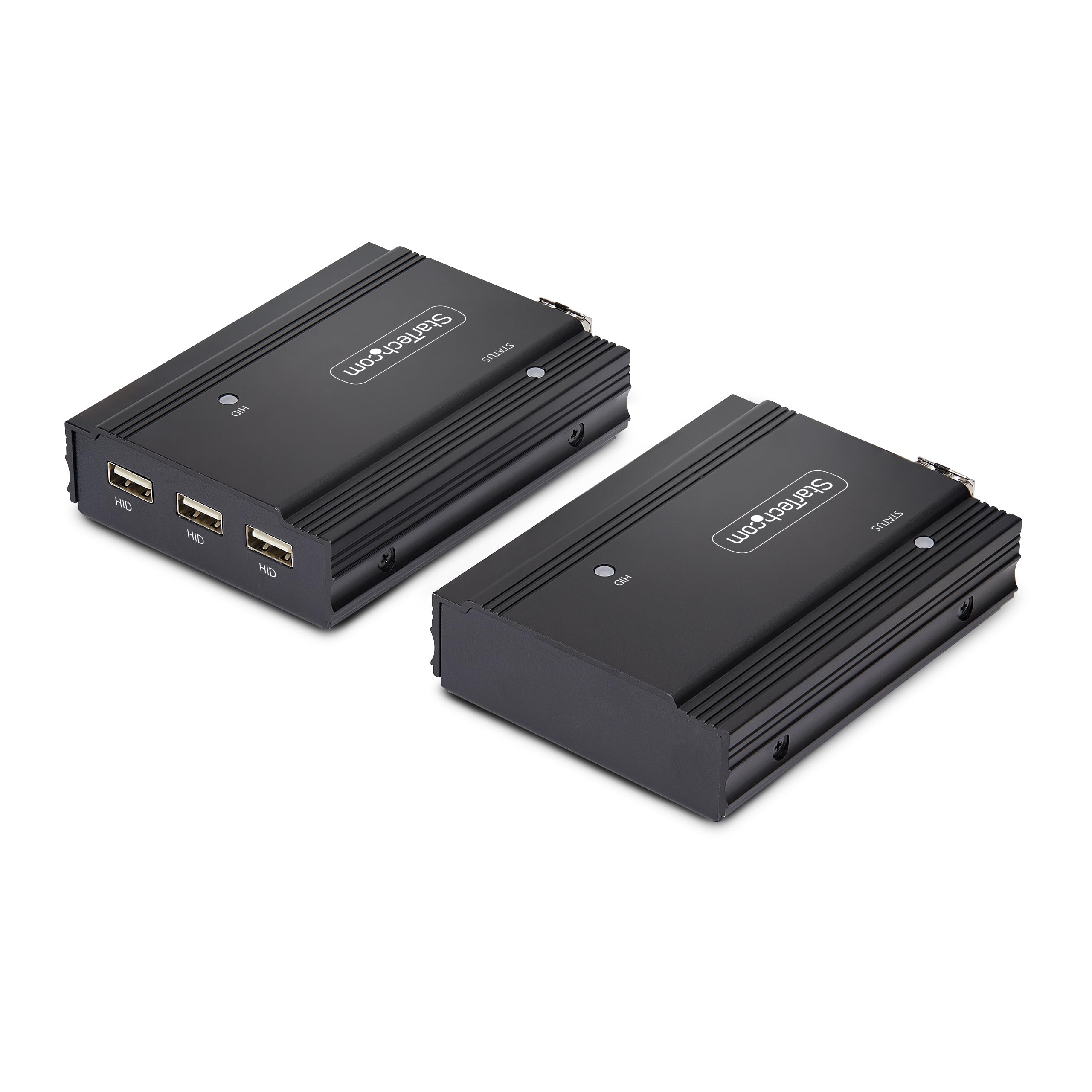 StarTech Extendeur KVM DisplayPort sur Fibre Multimode - 4K 60Hz - 300m | Kit d'extension de console, Modules SFP+ préinstallés, EDID, Sans logiciel, FD121-KVM-EXTENDER