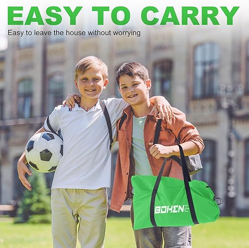 Miniatura 3 de BOHEN 11x5.5 FT9x5 FT6x4 FT Portable Metal Soccer Goal for Backyard with Carry Bag - Fun for Outdoor Indoor Training Games for Kids and Adult, Easy