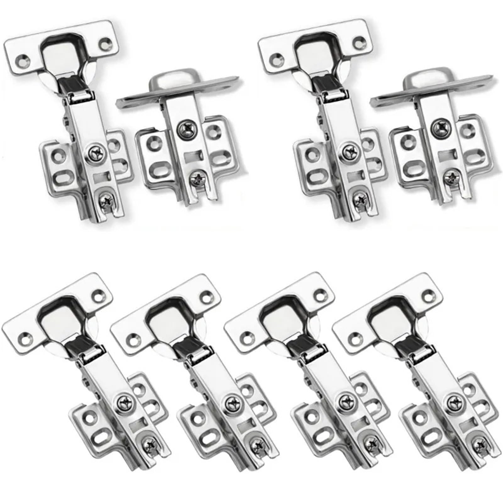 Charnières porte armoire acier inoxydable amortisseur hydraulique Full Overlay