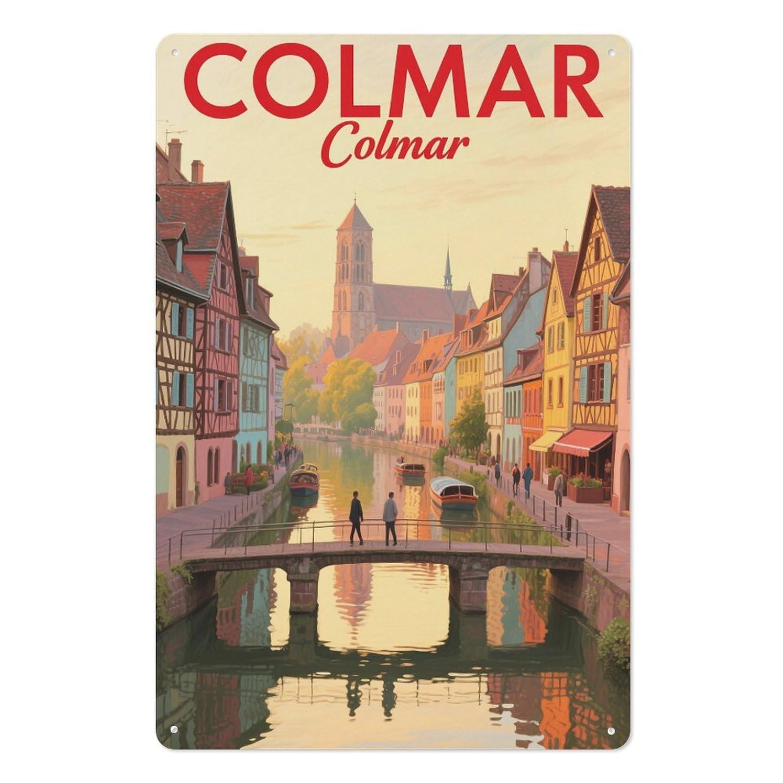 Retro Design Tin Painting Vintage Tin Sign 08x12inch(20x30cm) Wall Art for Home Office Bedroom Living Room Cafes Wall Decor