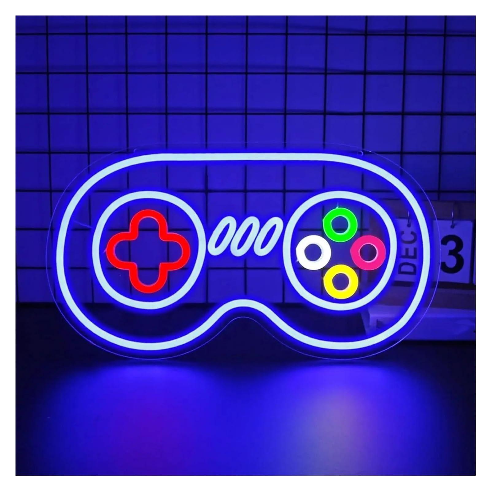 Luces de neón Letreros Luminosos De Neón Decoración De Pared Para Salas De Juegos Dormitorios Casas Clubes Fiestas Bares Tiendas Interruptor Regulable, 42.5cmx34.4cm