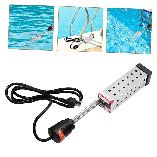 Calentador portátil inmersión 1500W para piscinas miniatura 6