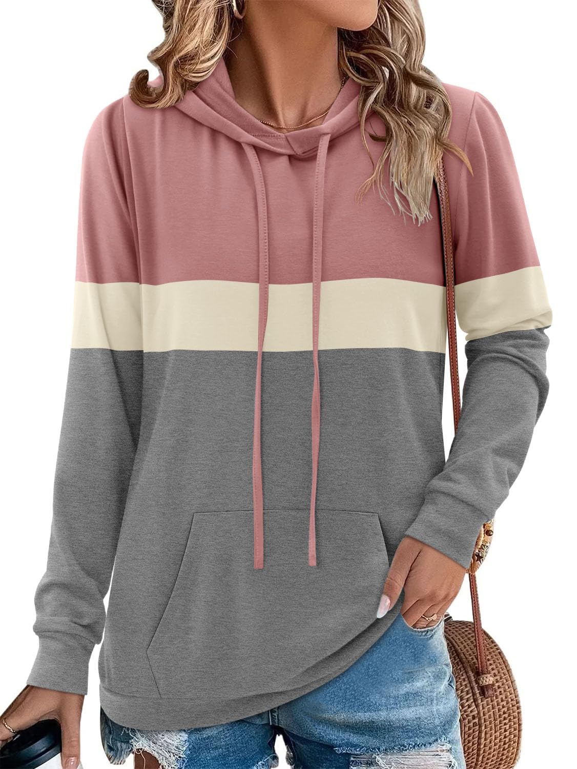 Angerella Long Sleeve Hoodies for Women Pullover Hooded Sweatshirts