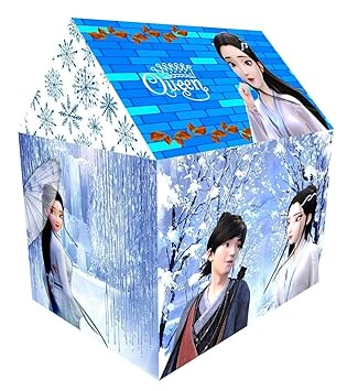 OXOUR Doll House Jumbo Size Extremely Light Weight , Water and Fire Proof Kids Play Tent House for 10 Year Old Girls and Boys (Doll House Tent) (Queen Tent)