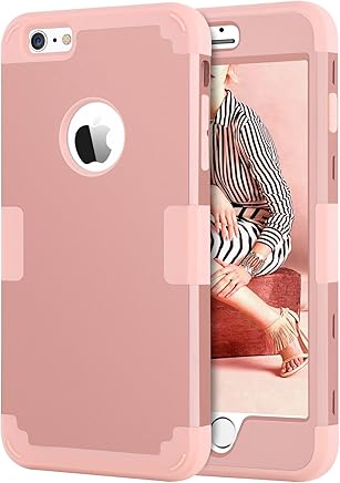 BENTOBEN Funda iPhone 6 Plus, Funda iPhone 6s Plus Original, 3 en 1 Dura PC H?brido y TPU Silicona Suave Fuerte Extrema protecci?n Resistente PC Bumper Fundas para iPhone 6/6s Plus (5.5''), Oro Rosa BENTOBEN Funda iPhone 6 Plus, Funda iPhone 6s Plus Original, 3 en 1 Dura PC H?brido y TPU Silicona Suave Fuerte Extrema protecci?n Resistente PC Bumper Fundas para iPhone 6/6s Plus (5.5''), Oro Rosa