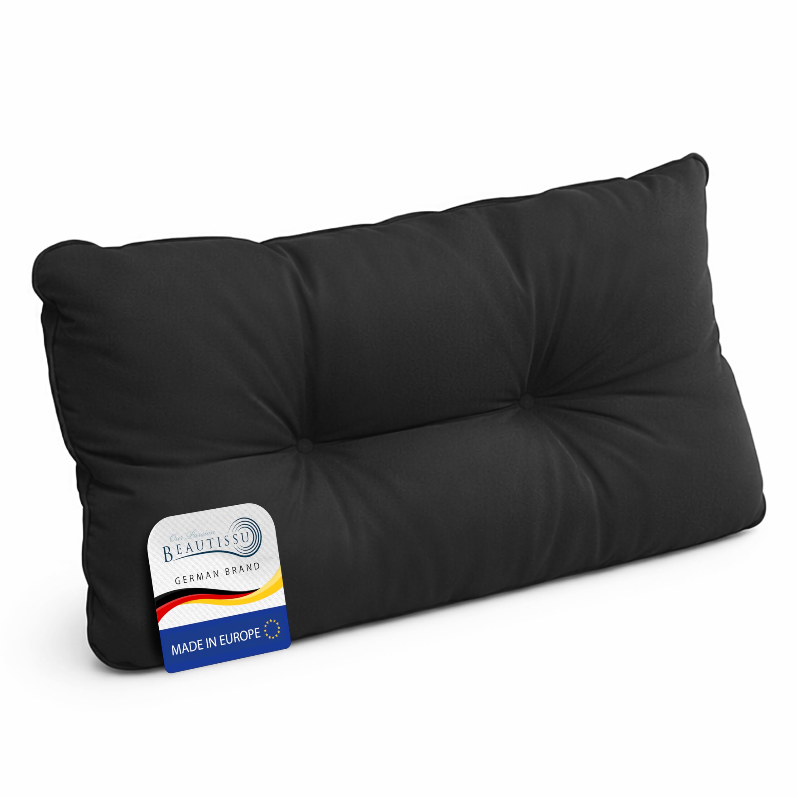 Beautissu Lounge Garden Chair Cushions Water-Repellent Back Pad thick Patio — image 1