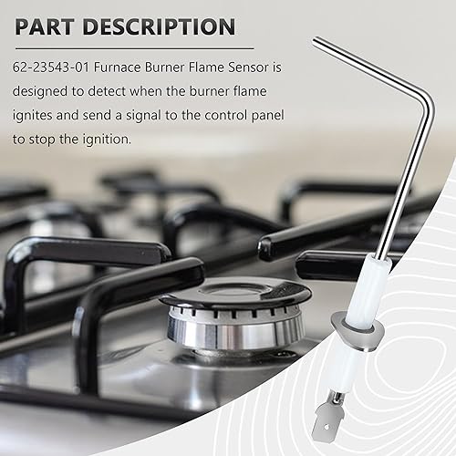 Miniatura 7 de 62-23543-01 Sensor de llama para quemador de horno OEM apto para Rheem by puxyblue (paquete de 2)