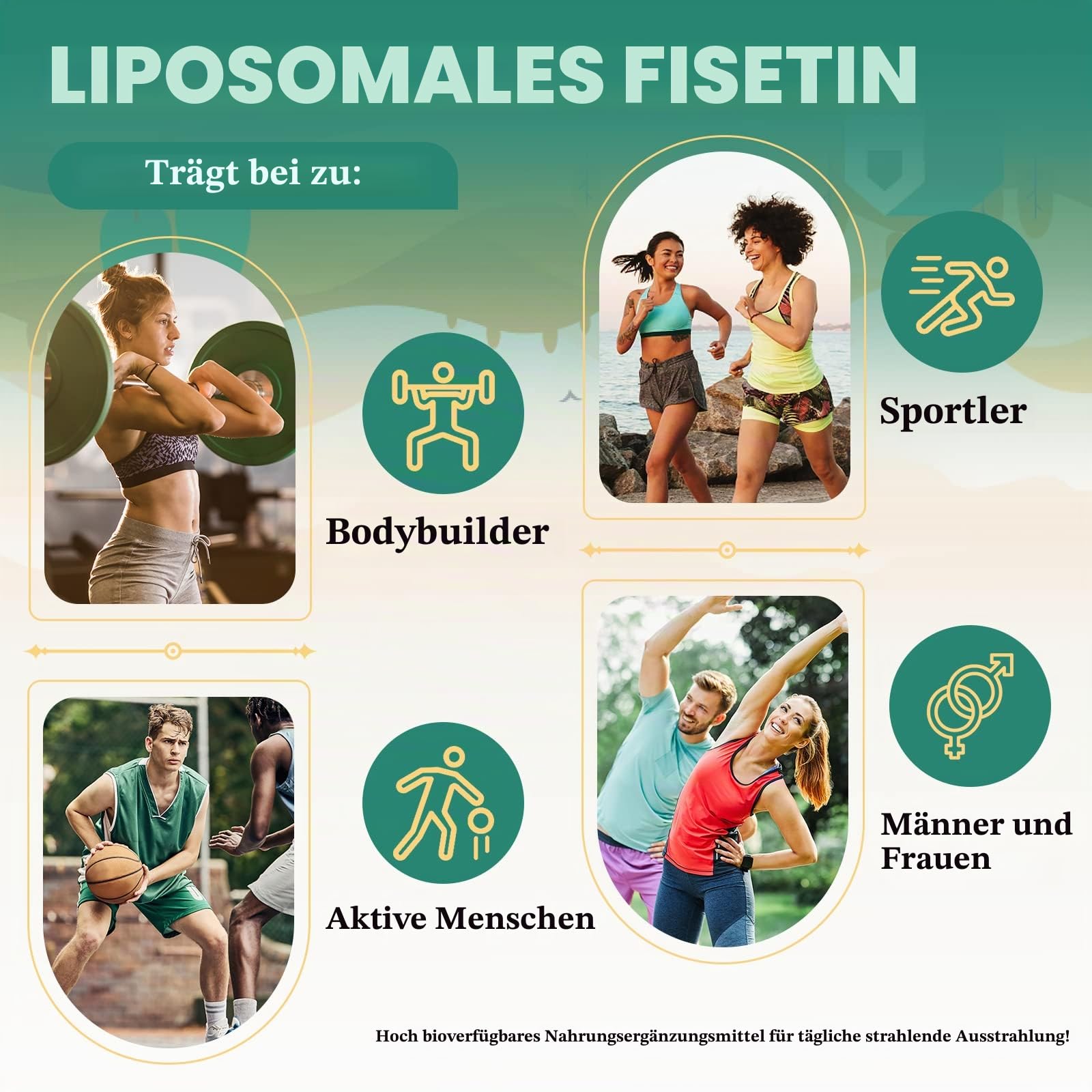 Liposomale Fisetin und Quercetin 1200mg - 60 Weichgelkapseln (1000mg Fisetin, 200mg Quercetin) - verbesserte Aufnahme - (60 Stück (3er-pack))