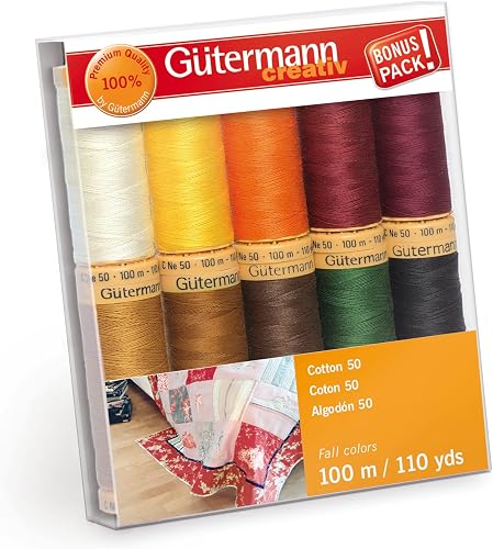Guttermann Cotton Fall Thread Set, Assorted