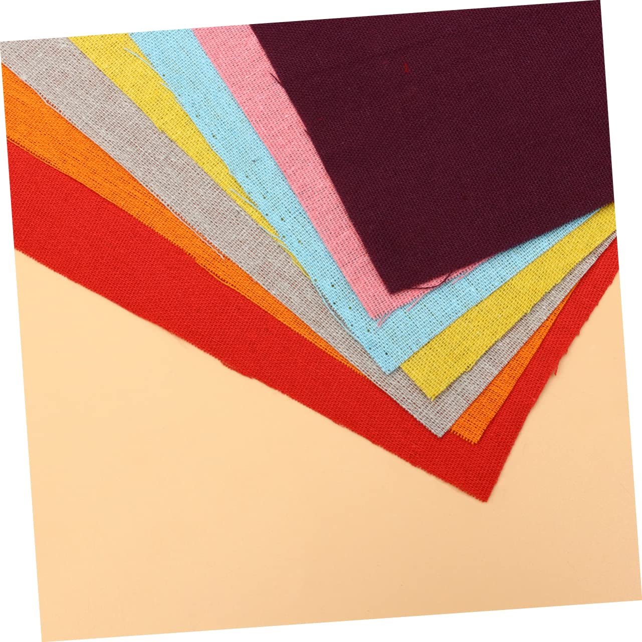 Tejidos 14 Piezas para Patchwork de Bricolaje de Lino y Algodón 50x50 Cm