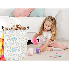 TIBAOLOVER Animal Baby Laundry Basket Baby Hamper Kids Toy Storage Bin for Boys Room Decor Baby Nursery Hamper Gift Baskets for Bedroom Bathroom(Animal)