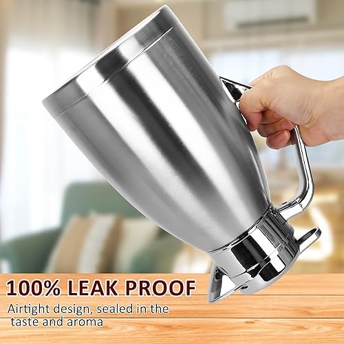 Miniatura 4 de ShineMe - Jarras de café para mantener el calor, jarra de café térmica de acero inoxidable con cepillo de limpieza, cafetera al vacío de doble