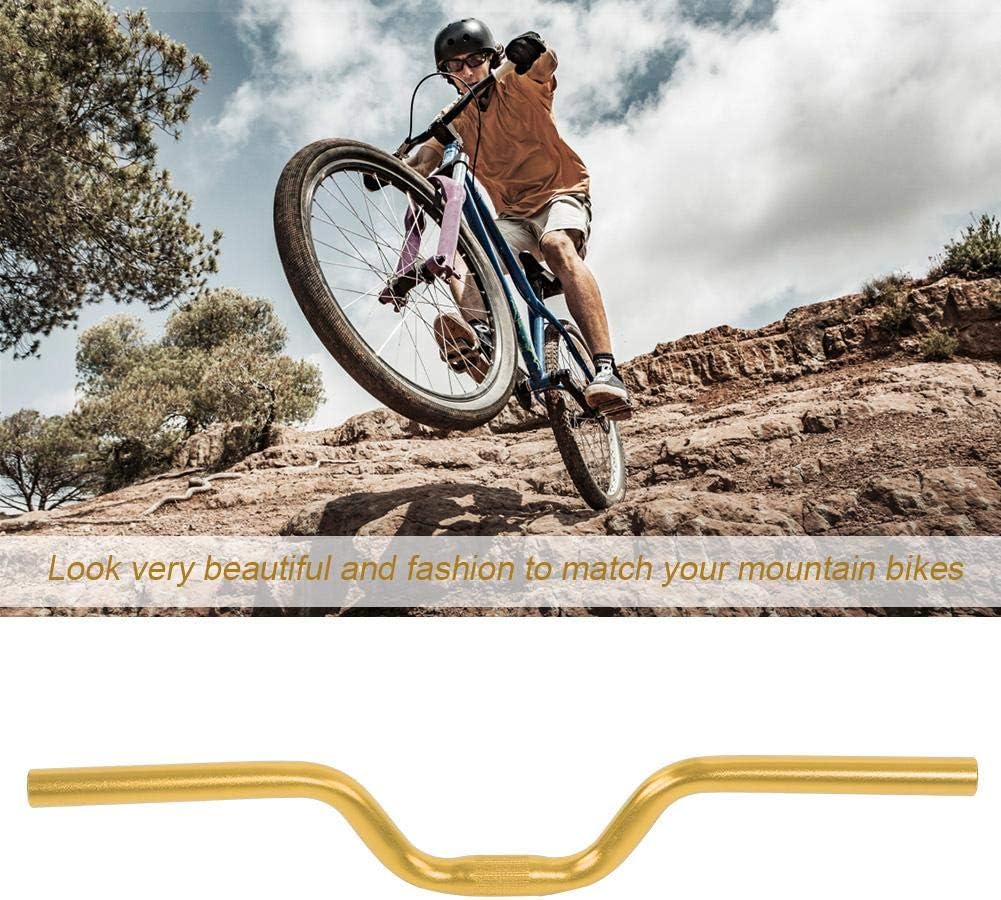 Tbest Riser Handlebars, Aluminum Alloy Mountain Bike Road Fixed Gear Riser Bar Handlebar 25.4mm*520mm
