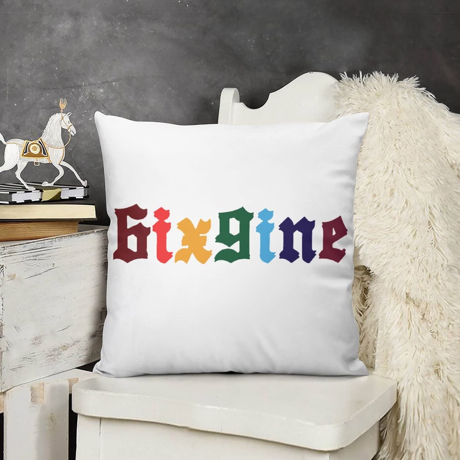 Amazon.co.jp: 枕カバー 2枚セット 6ix9ine シックスナイン 文字