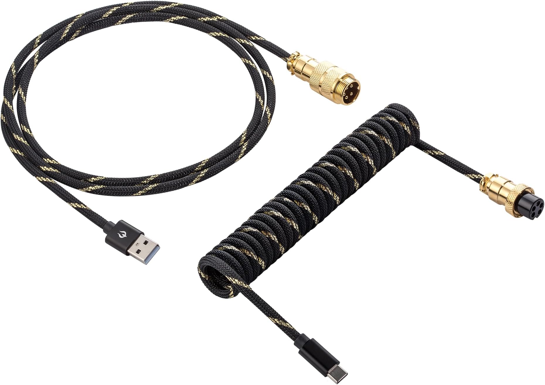 Vajra Force Pro Custom Foil Keyboard Cable - Black Gold