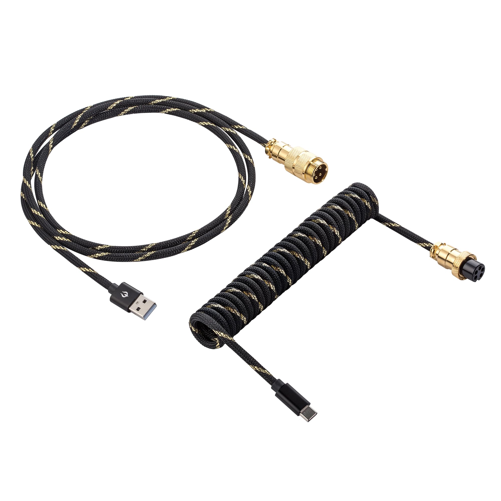 Vajra Force Pro Custom Foil Keyboard Cable - Black Gold