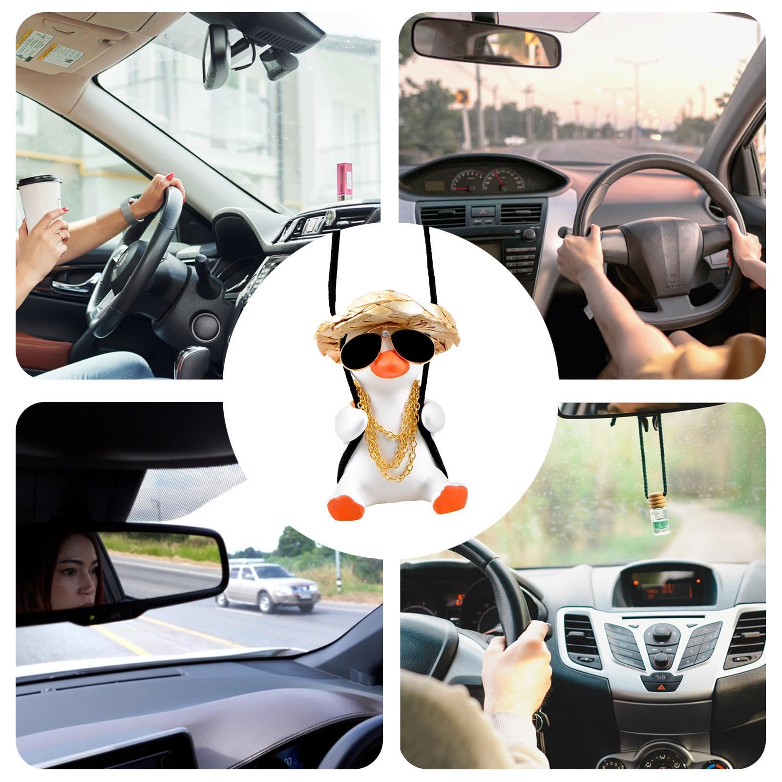 Ciondolo Per Specchietto Retrovisore Auto - Decorazione Carina, In Resina, Regalo Divertente Per Coppie - Foto 3