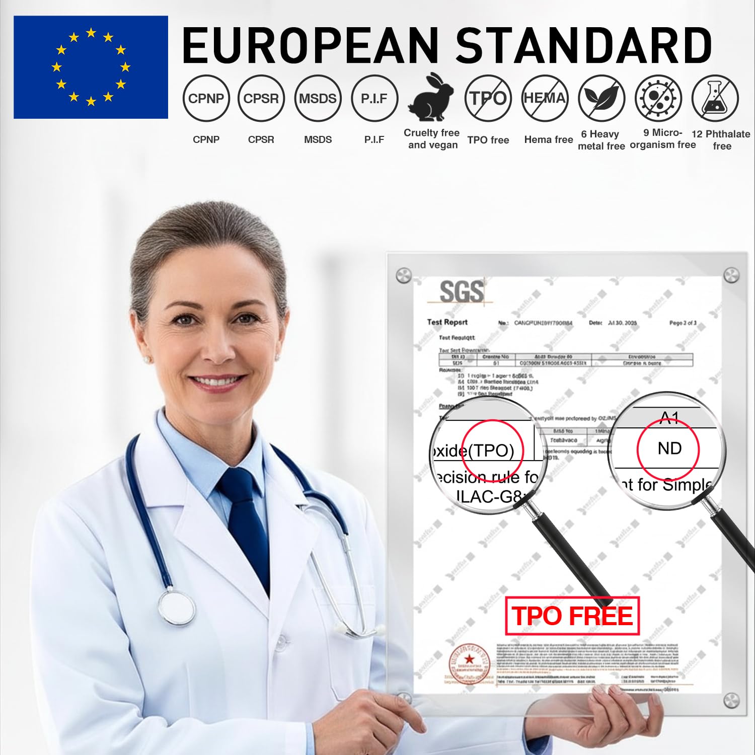 Beautilux HEMA-FREE Smalto Semipermanente per Unghie Senza-TPO, 6 Colori 7ml Soak Off Smalto Semipermanente Unghie per Manicure (H-3742)